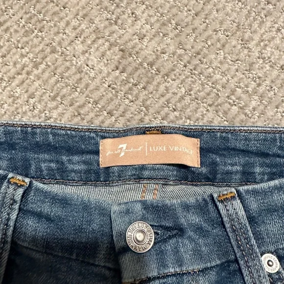 7 for all Mankind Aubrey Ultra High Waist Ankle Skinny Jean Size 30 - Picture 5 of 9